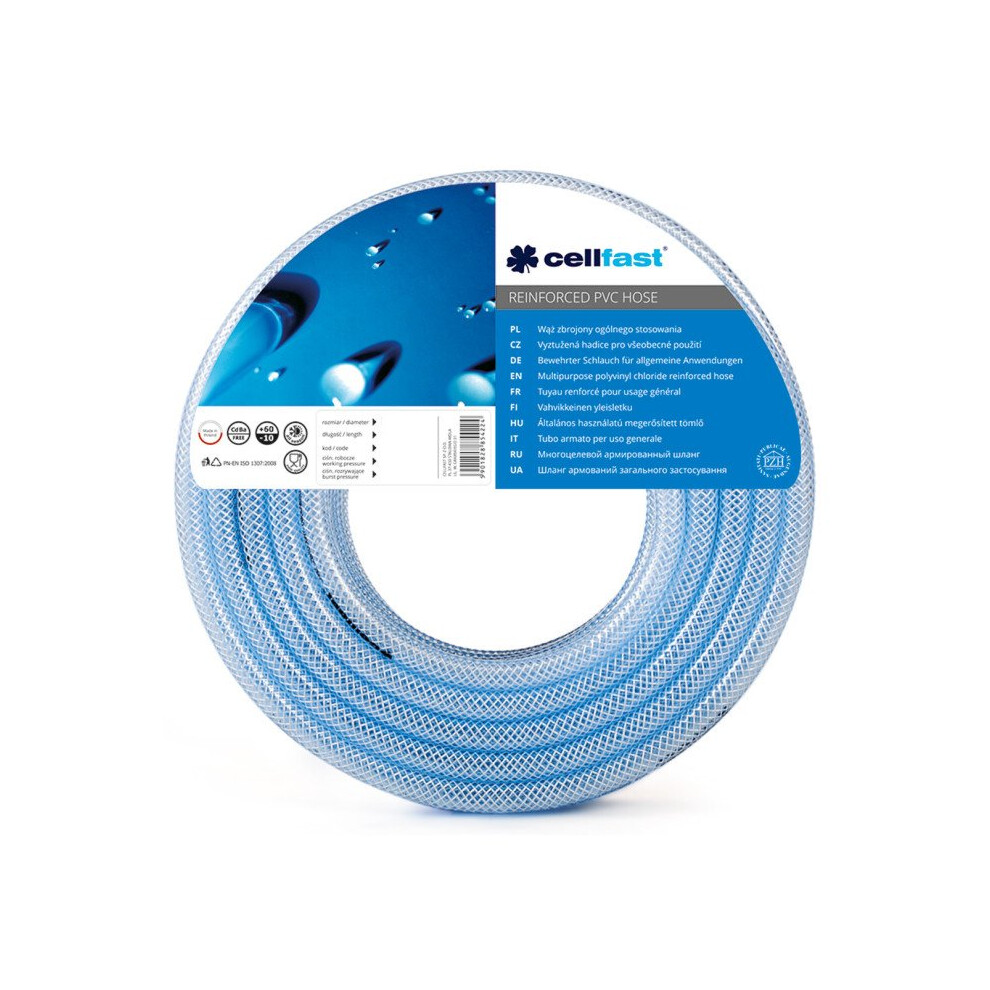 Cellfast Pvc Schlauch Transparent 50M Flexibel Verstärkt - Bild 3