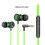 Metal Type-C In-Ear Gaming-øretelefoner i sort 3