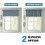 Blackout curtain valance for kitchen bathroom bedroom 2 pcs 5