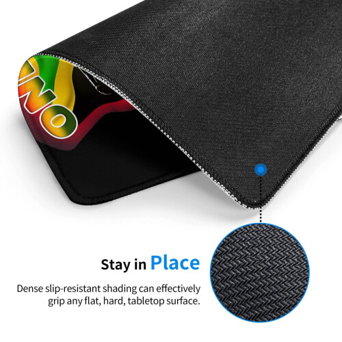 Bob Marley rubber mouse pad with lock edge 24x12 inches 2
