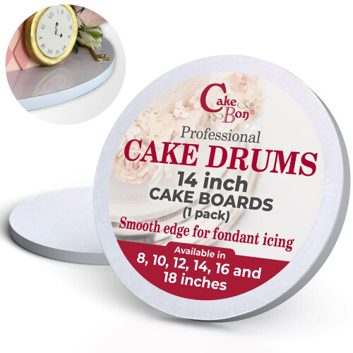 Cakebon Plateaux à Gâteau Robustes 1/2 Pouce - 14 Pouces - 1-Pack