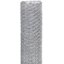 Sekskantet net, galvaniseret, 50 cm * 25 MB, net 13 mm, tråd 0,6 mm - 25 MB - SB 2940158