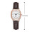 Vierkant quartzhorloge voor dames met retro design. 2