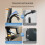 Supporto portatile per monitor, compatibile con telefoni, tablet e computer desktop. 6