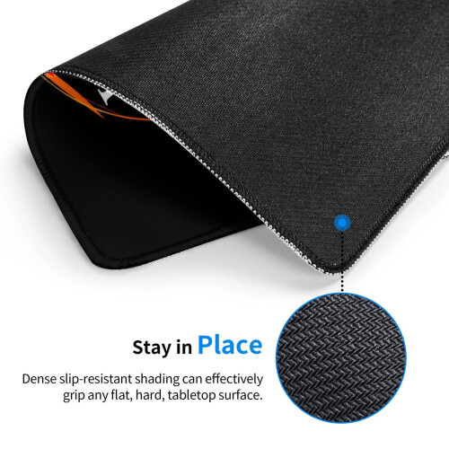 Fireball Rubber Lock Edge Mouse Pad for Computer Laptop 1pc 2