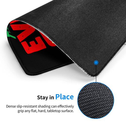 Λαστιχένιο mouse pad Bob Marley με άκρη κλειδώματος 24x12 ίντσες 2