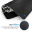Mousepad com borda emborrachada e trava, ideal para escritório, escrita e jogos. 3