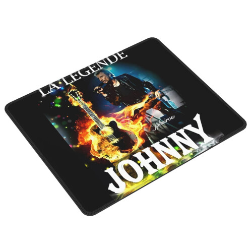 Μαξιλάρι ποντικιού γραφείου από καουτσούκ Johnny Hallyday 80x30εκ. 1