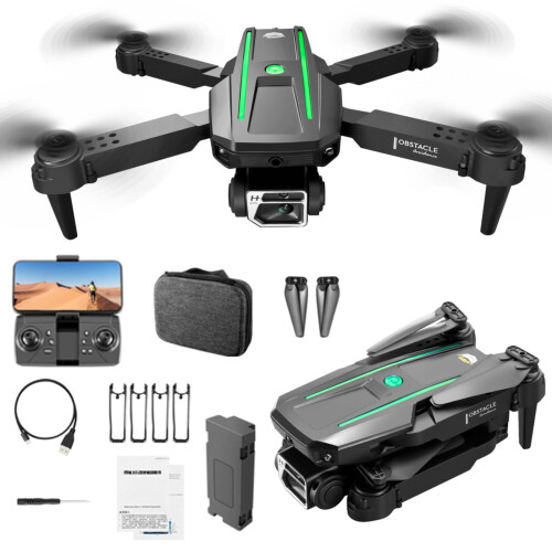 Avião RC FPV com câmeras duplas 4K e Wi-Fi para crianças e 2