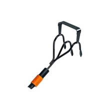 FISKARS Griffe sarcleuse Ă 3 dents Quikfit avec tĂŞte en acier