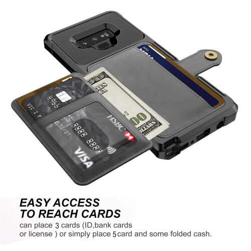 Samsung Galaxy Note9 magnetische portemonneehoes van leer 2