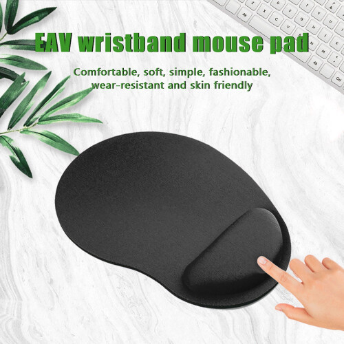Mousepad de gel com apoio para o pulso e base antiderrapante. 1