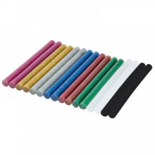 GLITTERLIMPATRONER 8*100 MM 12 STK. BLANDING AF FARVER - DED7579
