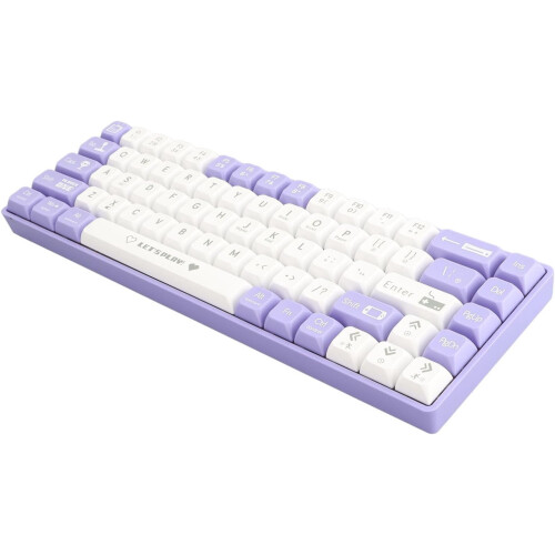 Naroote 65% hot-swappable mechanical keyboard with red 1