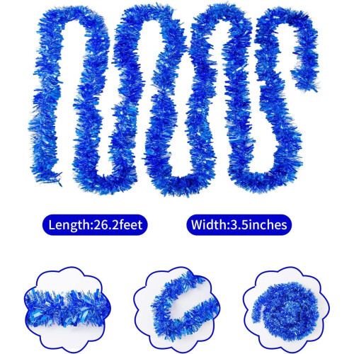 Foil Tinsel Garland 26.2 FT 4 pcs 2