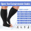 Compression Socks Open Toe 20-30 mmHg 3 Pairs 5