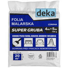 Szuper vastag fekete festőfólia 4*5M 700G - D-300-0210