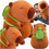 CAPYBARA PLUSH MASCOT 50CM BACKPACK SOFT TURTLE TOY 2