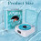 Waves vinylspeler met Bluetooth-luidspreker, wit, draagbaar, vintage 6