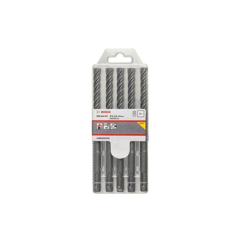 Bosch PRO Hammerbohrer-Set SDS plus-5X Ø 5/6/6/8/10 mm 5-tlg. - Image 6