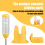 Hamster Water Bottle 125ml No-Drip Auto Dispenser 6