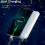 USB Charging Bracelet Leather Cuff Band 2PCS 7