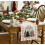 Watercolor Buffalo Plaid Christmas Tree Table Runner 2