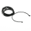 Black hand-woven unisex bracelet adjustable 2