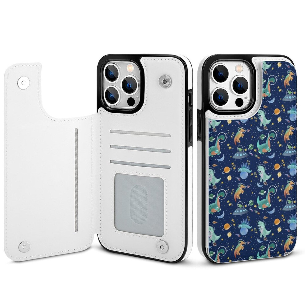 Dinosaur Wallet Case For Iphone 14 Pro Max Pu Leather With 393040730854