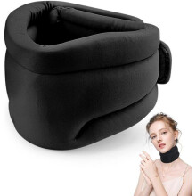 Anti-Schnarch-Kopfstützkissen, Schlafkissen, Nackenstützkissen (schwarz)