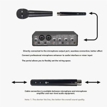Rechargeable Wired Microphone Special Amplifier Dynamic Microphone Microphone Preamplifier Speech Stage Recording Gain