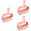 Transparante make-uptasjesset van PVC, 3-delig 1