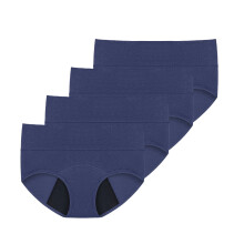 Läckagesäker menstrosa med hög midja för kvinnor, 4-pack