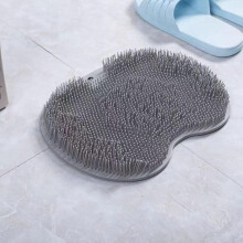 Tapis de bain antidérapant en silicone avec brosses de massage (2 pièces)