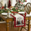 Watercolor Buffalo Plaid Christmas Tree Table Runner 2