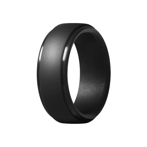 Fáinne Pósta Silicone Dubh na bhFear 9mm 1