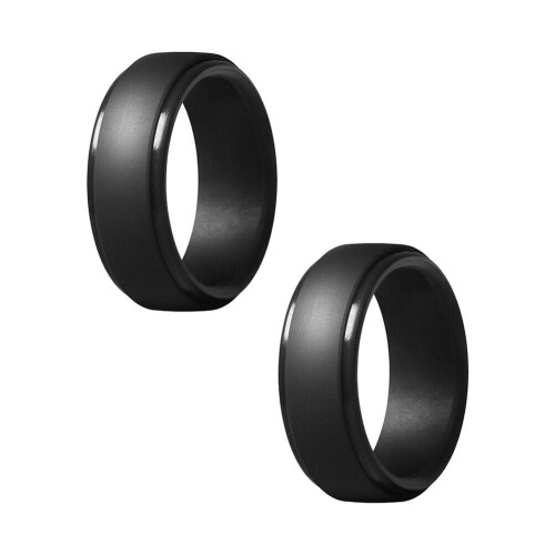 Fáinne Pósta Silicone Dubh na bhFear 9mm 2