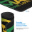 Bob Marley rubber mouse pad with lock edge 24x12 inch 4