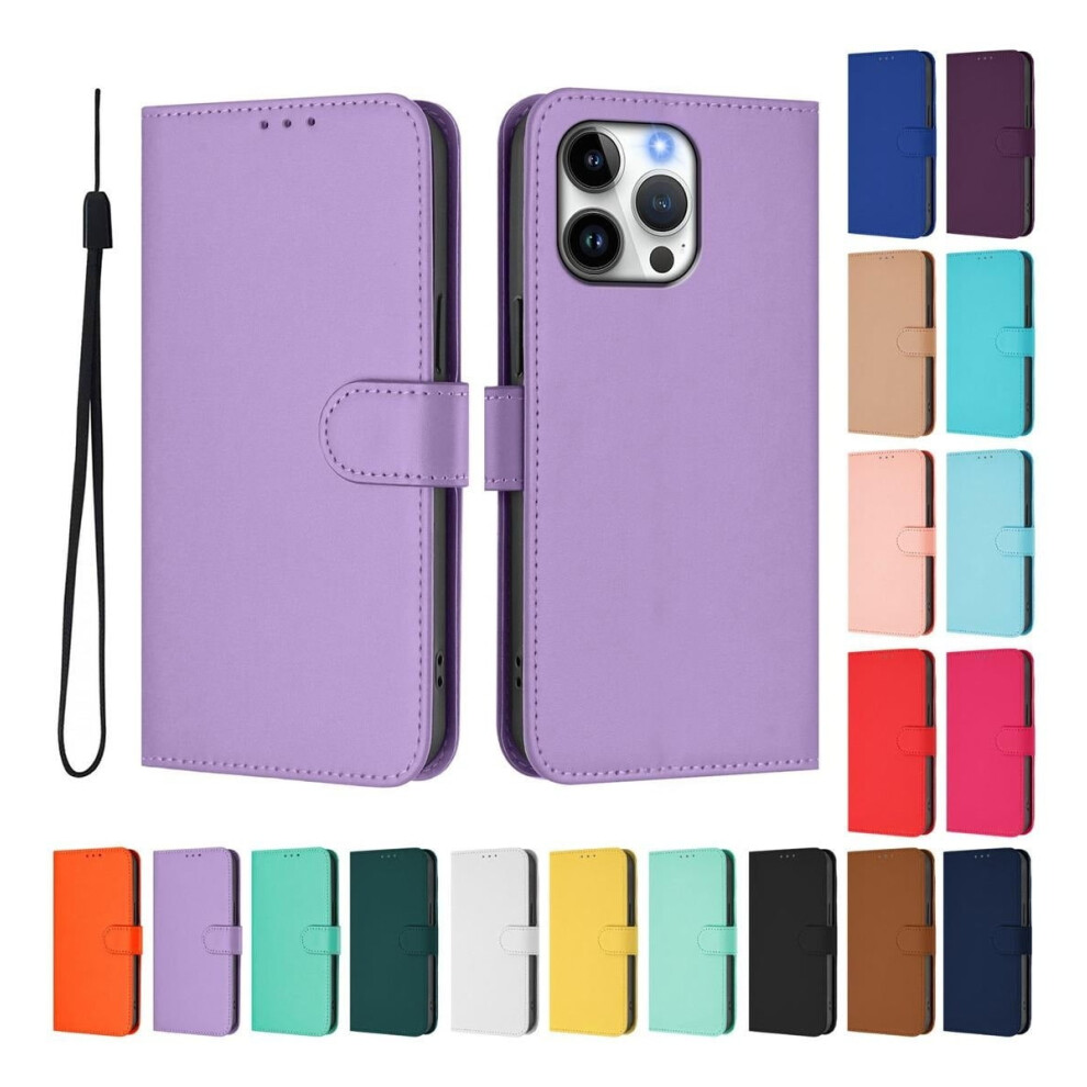 Flip Lanyard Wallet Case Leather For Iphone 16 Pro Max 9370362171504