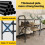 Shoe Rack Metal Adjustable Entryway Small 3-Tier 5