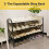Shoe Rack Metal Adjustable Entryway Small 3-Tier 7