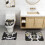 NOS_Saints Team Conjunto de 3 Tapetes de Banheiro Antiderrapantes 24x16 polegadas 2