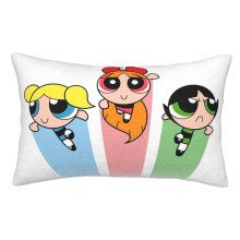 Powerpuff Girls Kissenbezug, flauschig weich mit Reißverschluss, 20 x 30 cm
