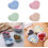 Heart-Shaped Sauce Dish Set Wheat Straw 10PCS 5