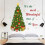 Christmas tree wall decals removable gift box design 4