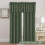 Blackout Curtain Valance for Kitchen Bathroom Bedroom 2 pcs 2