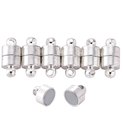 Chiusure magnetiche per gioielli, 12x6 mm, set da 20 pezzi