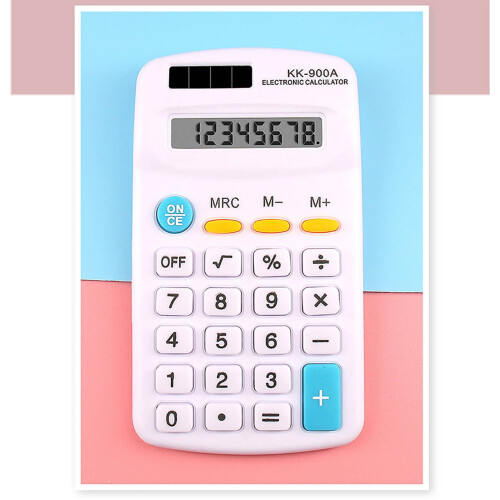 Basic Calculator 8-Digit LCD 4-Function Desktop 1