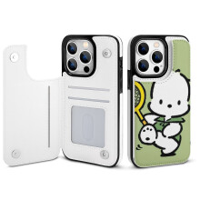 Pochacco iPhone 14 Pro portemonneehoesje met kaarthouder en