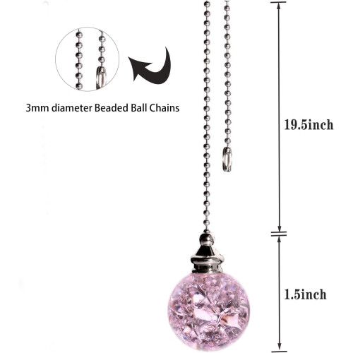 Ceiling Fan Pull Chain Extender 21 inch 2 pcs 1